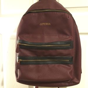 Doterra backpack burgundy